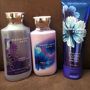 BATH and BODY WORKS MOONLIGHT PATH lotion set